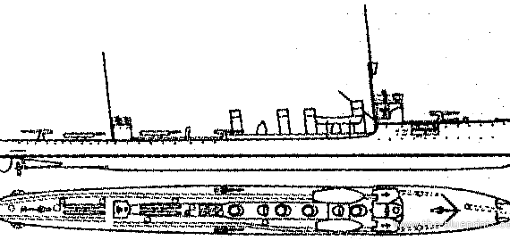 Эсминец HSwMS Stockholm [Destroyer] - чертежи, габариты, рисунки